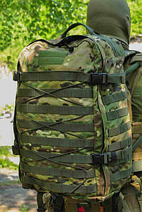 Великий камуфляжний армійський рюкзак для військових штурмовий на 40 л Стохід кордура 1000D Мультикам