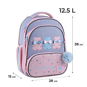 Рюкзак GoPack каркасний Education Lovely Bears GO25-597M-2
