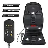 Масажна нагрівальна накидка масажне накидка на крісло масажне сидіння, фото 2