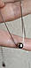 Срібне кольє з підвіскою кулька, фото 6