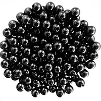 Бусини Штучний Перли пластик 8 мм 250 грамів колір чорний