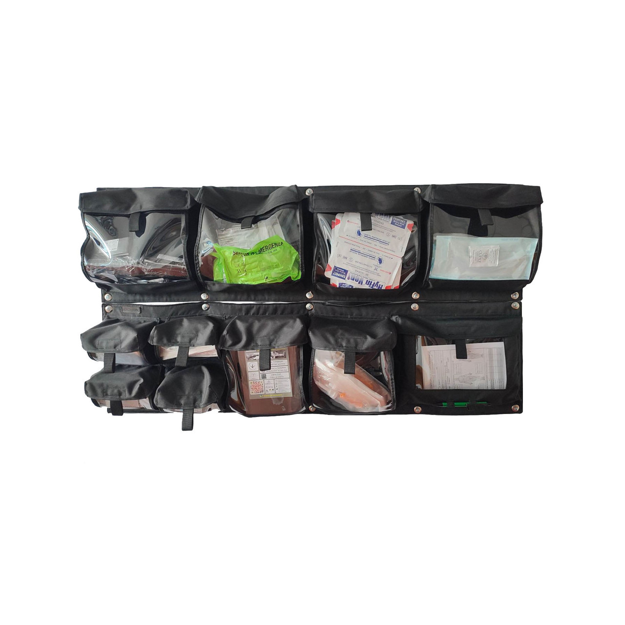 Органайзер медичний для медеваку, кейсеваку, мобільного пункту з прозорими кишенями Стохід Варіант 1+3