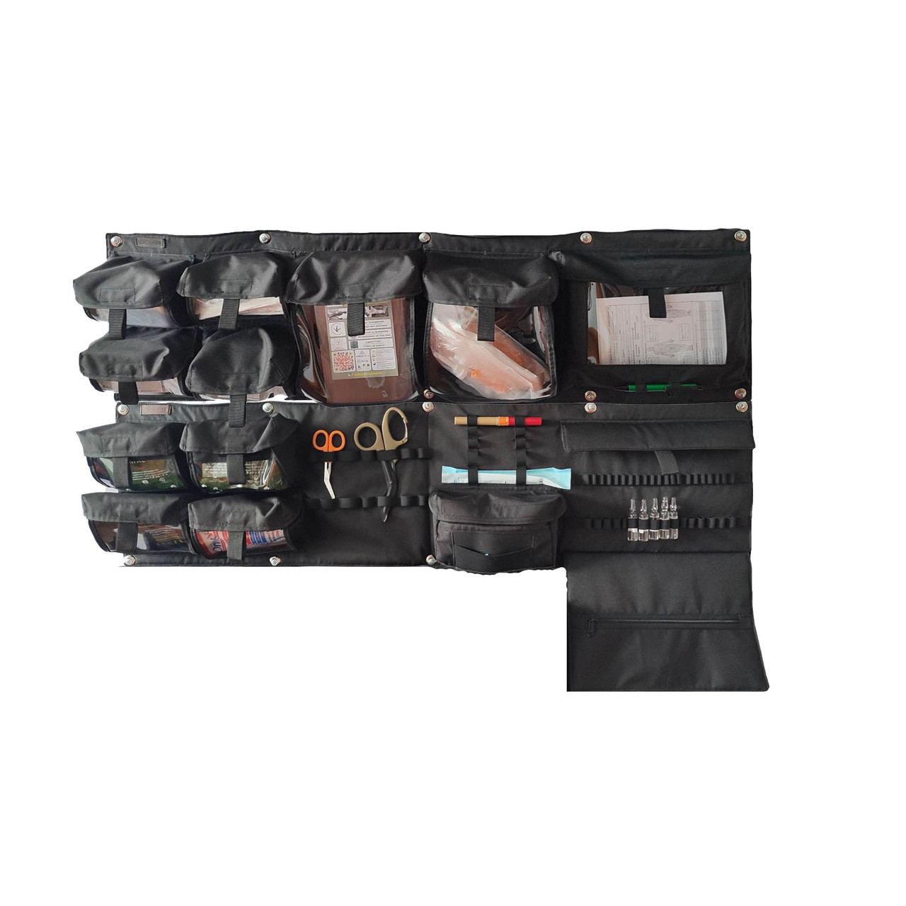 Органайзер медичний для швидкої, мобільного пункту з прозорими кишенями Стохід Варіант 2+3