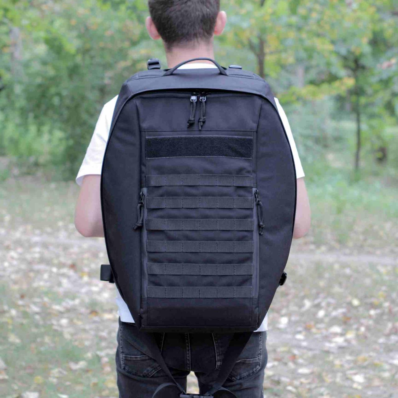 Чорний рюкзак для дронів, сумка для перенесення 4-5 шт FPV дронів Стохід армійська тактична