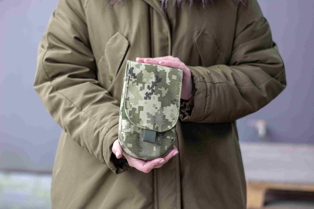 Стропа евакуаційна тактична 4 см х 6 м у чохлі з двома карабінами, тактична стропа для евакуації Піксель