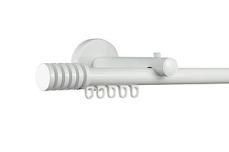 Zegar Карниз для штор однорядний Техно 20 Білий імпресійний, Радіо