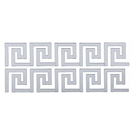 Дзеркальний декор акриловий самоклеючий срібло,10шт (D) SW-00002506