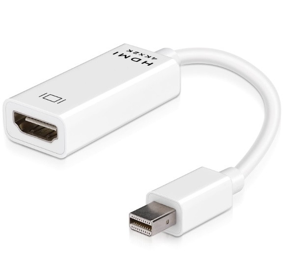Перехідник mini DisplayPort на HDMI 2K 4K Ultra HD адаптер Apple MacBook Surface конвертер Thunderbolt перетворювач