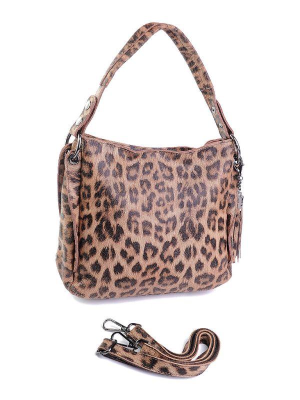 Сумка Женская кожа B8045-34 Leopard.Купити жіночі сумки із натуральної шкіри balisa.com.ua