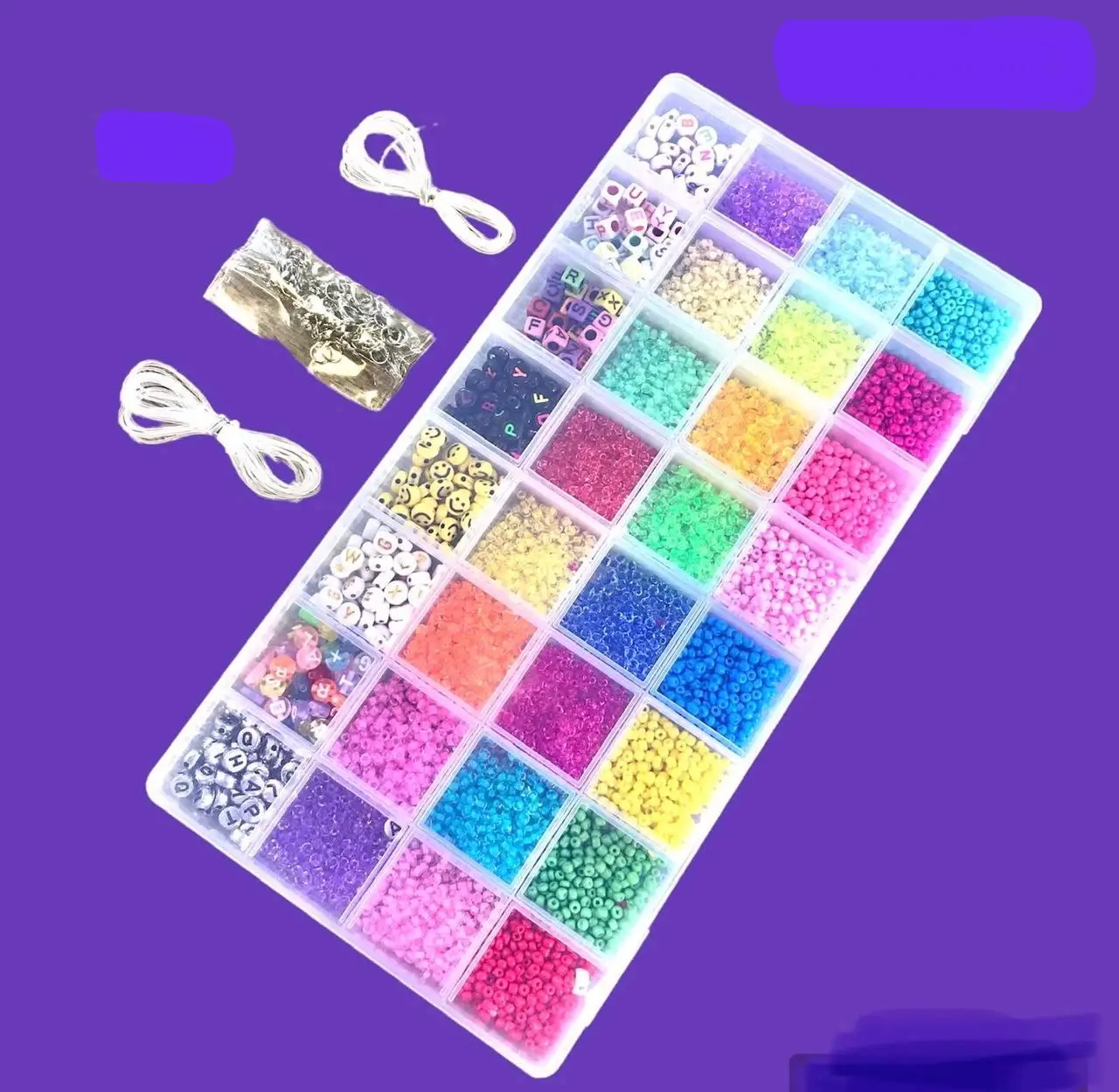 Набір для вишивання бісером, Набір для плетіння бісером у контейнері 25*13 см No59