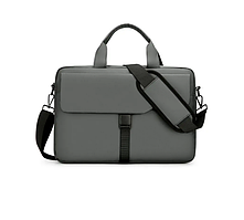 Сумка для ноутбука сіра 15-16 дюймів із плечовим ременем