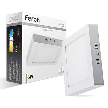 Накладний світильник Feron AL505 6 Вт 4000К IP20 білий