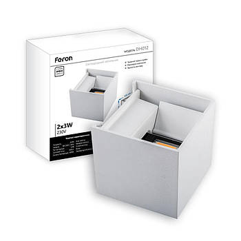 Архітектурний світильник Feron DH012 6 Вт 4000 К IP54 білий