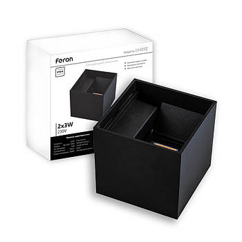 Архітектурний світильник Feron DH012 6 Вт 4000 К IP54 чорний