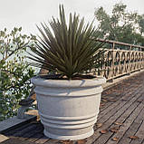 Бетонний вазон "RS Ріо" (54*67/44 см) кашпо для квітів та дерев, для вулиці, саду, дачі та тераси, фото 4