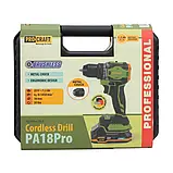 Шуруповерт акумуляторний Procraft PA18Pro (1 АКБ 1.5 А * год + ЗУ) + Набір біт Procraft BS32, фото 3