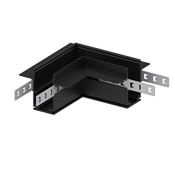 З'єднувач кутовий Feron LD2004 для вбудованого шинопроводу чорний