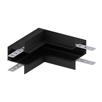 З'єднувач внутрішній кутовий Feron LD2005 для вбудованого шинопроводу чорний