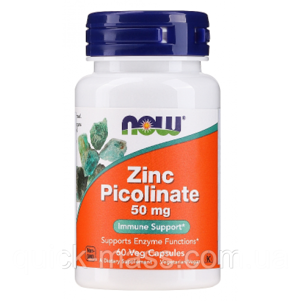 Цинк піколінат Now Zinc Picolinate 50mg 60 caps