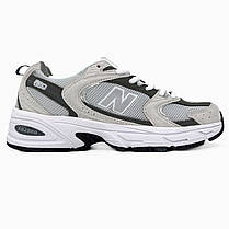 Жіночі кросівки New Balance 530 Grey White Взуття Нью Беланс 530 сірі шкіра текстиль демісезон унісекс, фото 4