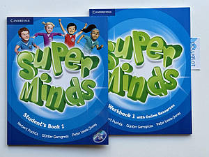 Комплект Super Minds 1 Student's Book + WorkBook