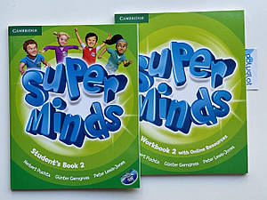 Комплект Super Minds 2 Student's Book + WorkBook (оригінал)