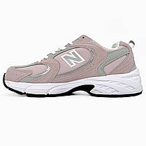Жіночі кросівки New Balance 530 Pink Взуття Нью Беланс 530 рожеві шкіра сітка демісезон, фото 5