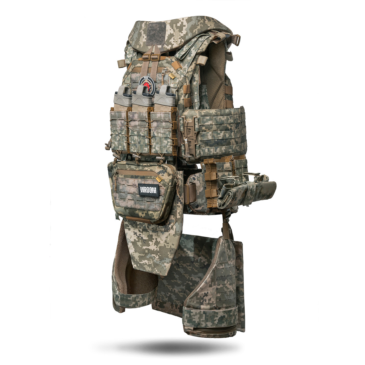 Бронекостюм 6-го класу Ghost Gen4 Standart MAX+ з балістичним захистом 2 класу. Колір піксель