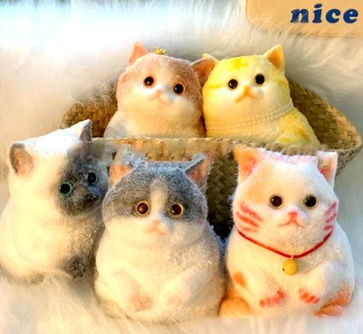 М'яка силіконова іграшка котик-антистрес Taba, фото 1