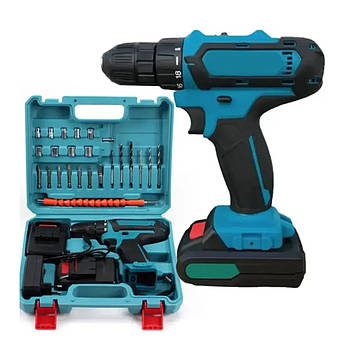 Потужний шурупокрут (24 V, 5.0 AH) з набором інструментів і запасним акумулятором Лучшая цена