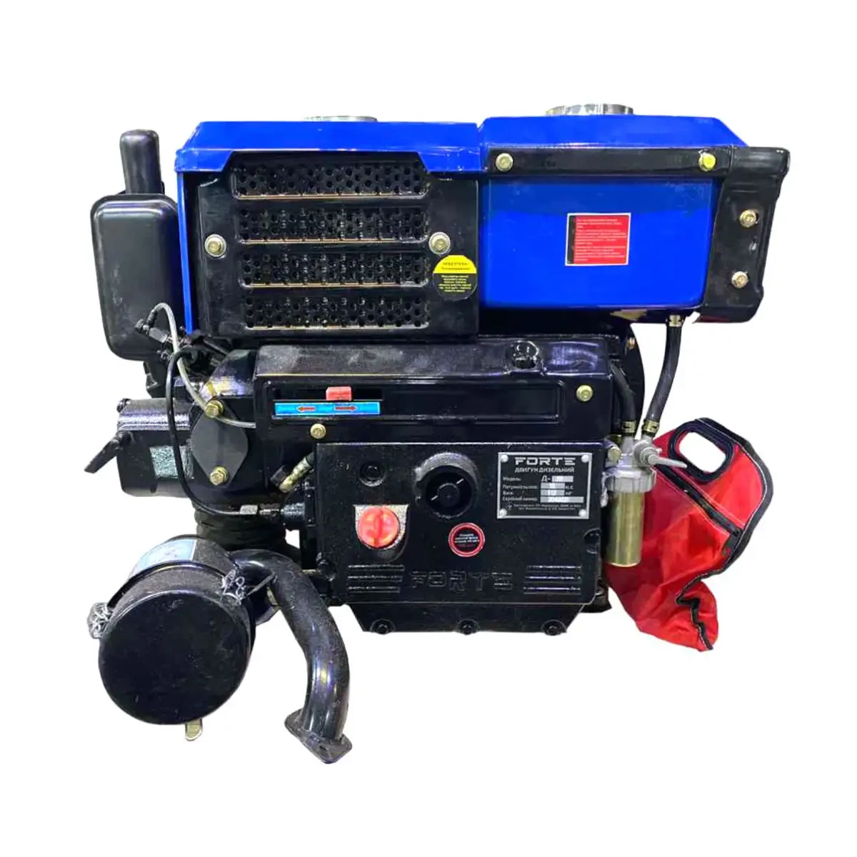 Двигун дизельний Forte Д-190Е 10 к.с. з електростартером, фото 1