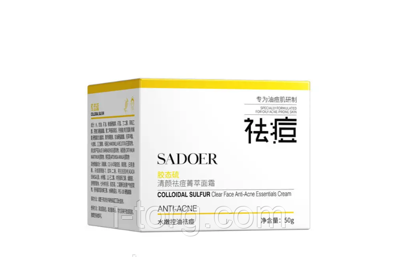 Очисний крем-есенція проти прищів із колоїдною сіркою SADOER 50 г