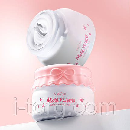 Молочно-персикова нічна маска поживна Sadoer Milk Peach, 120 мл., фото 1