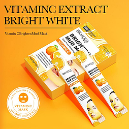 Глиняная маска с экстрактом апельсина Bioaqua Vitamin C Brighten Mud Mask, 10х8г.