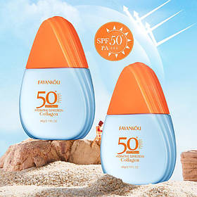 Коллагеновый увлажняющий солнцезащитный лосьон SPF50+PA+++  FAYANKOU, 60 г.