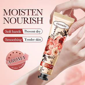 Крем для рук із квіткою троянди FAYANKOU, 30г., фото 2