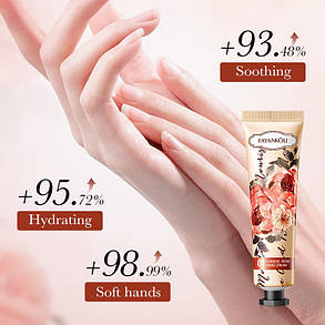 Крем для рук із квіткою троянди FAYANKOU, 30г., фото 3