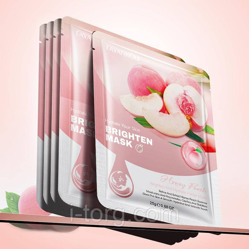 Зволожуюча маска з персиком FAYANKOU, 25г.