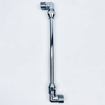 Гнучка підводка FLEXY CHROME S-подібна, 10см, 1/2 ЗЗ хром,  d10мм мідна