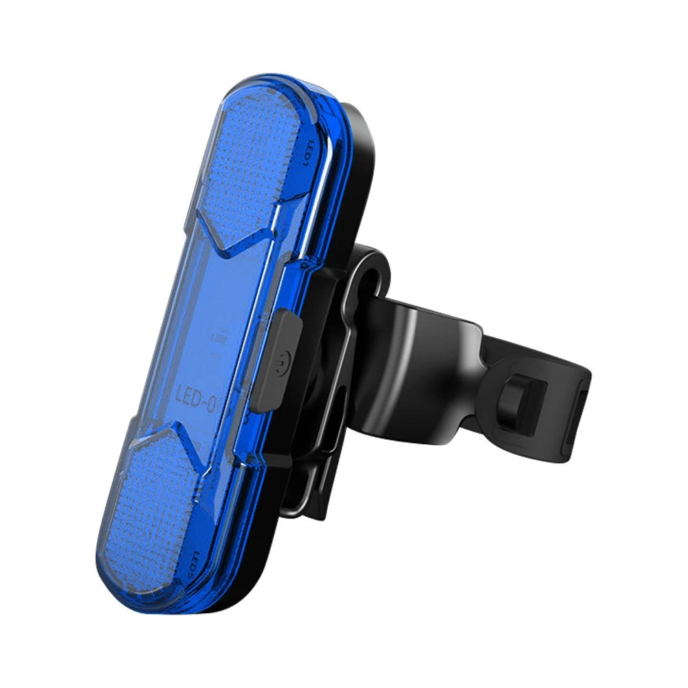 Ліхтар велосипедний задній 8821/64365-5COB акум.Li-ion, micro USB, Синій