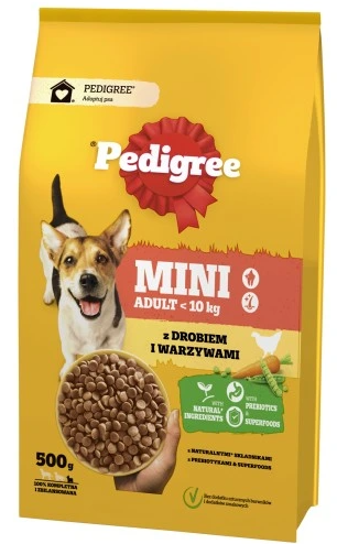 Pedigree Adult Mini корм для собак 500г (курка)