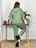 9789-5 Спортивний костюм жіночий на блискавці двунитка батал (4 од: 50,52,54,56), фото 5