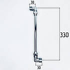 Гнучка підводка FLEXY CHROME S-подібна, 30см, 1/2 ЗЗ хром,  d10мм мідна, фото 5