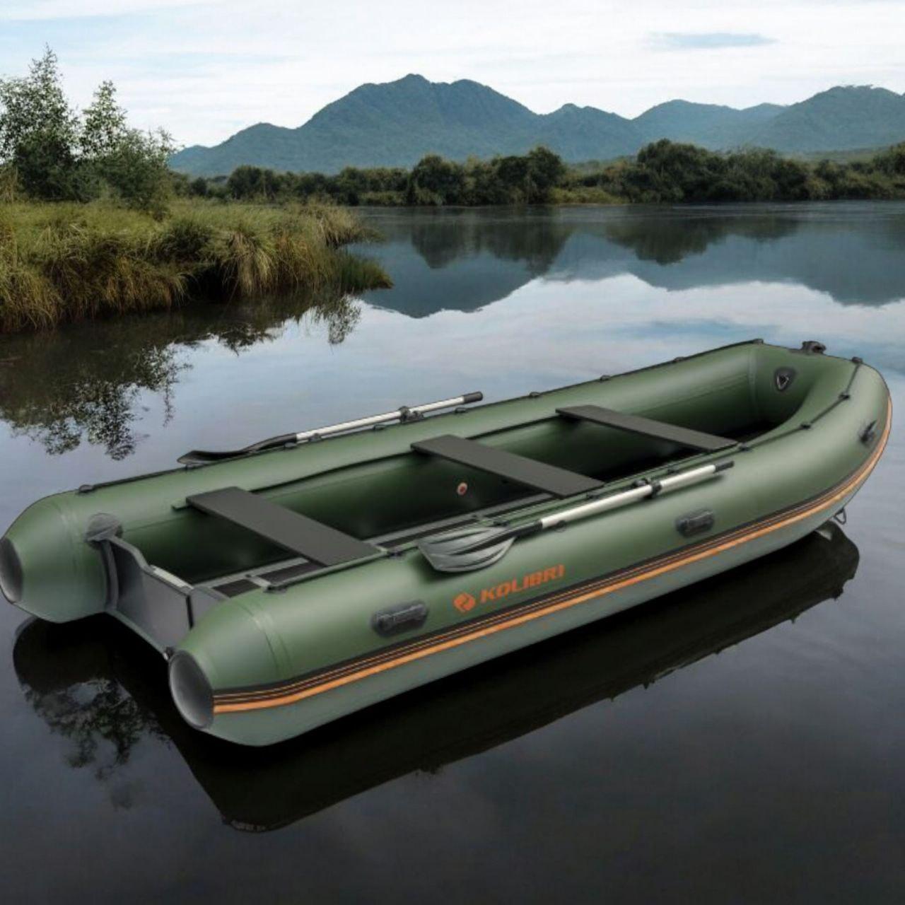 Моторний надувний човен Kolibri КМ-450DSL з фанерним пайолом, фото 1
