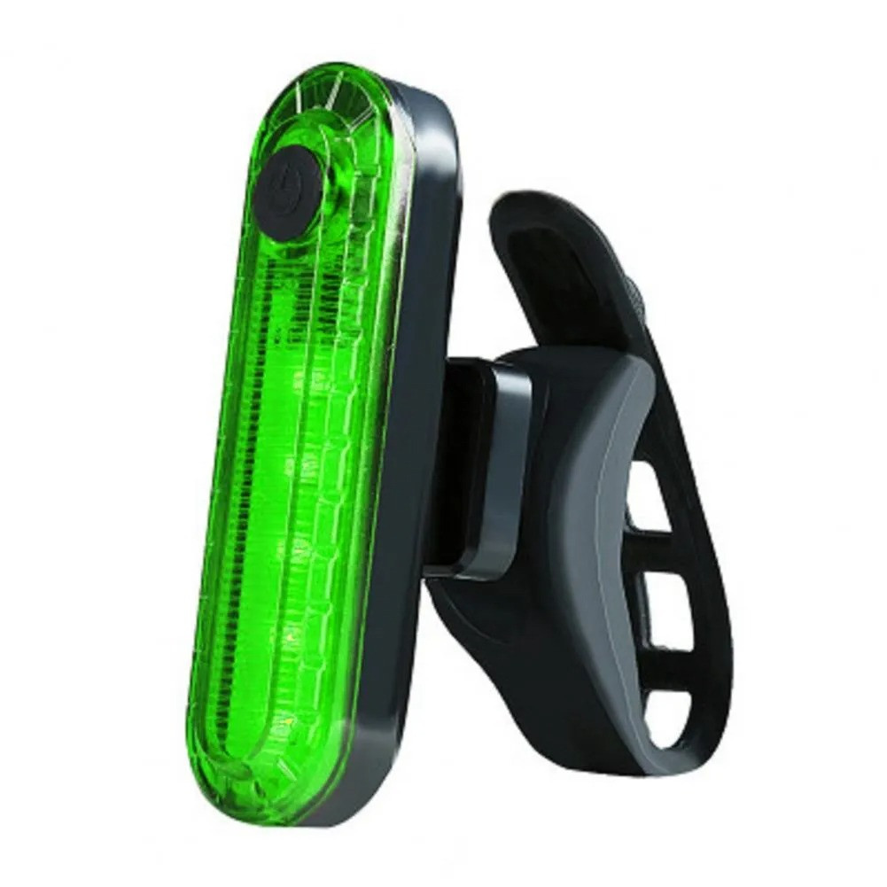 Ліхтар велосипедний задній HJ-056-5SMD акум.Li-ion, micro USB, Зелений