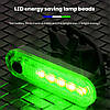 Ліхтар велосипедний задній HJ-056-5SMD акум.Li-ion, micro USB, Зелений, фото 4