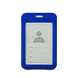 Бейдж на шнурку, вертикальний, колір блакитний – ATIS, 111 x 69 x 5 мм от ДОМ-Energy, фото 2