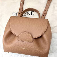 Витончена жіноча сумка Polene з натуральної шкіри 20.5см брендова сумочка через плече на подарунок дівчині