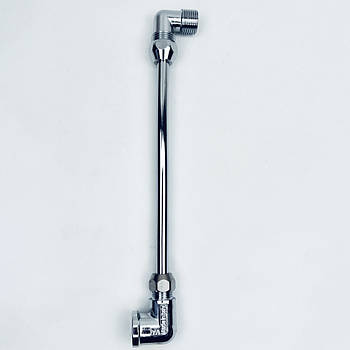 Гнучка підводка FLEXY CHROME S-подібна, 10см, 1/2 ВЗ хром, d10мм мідна