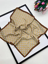 Легка хустка 70*70 см віскоза/коттон бежева